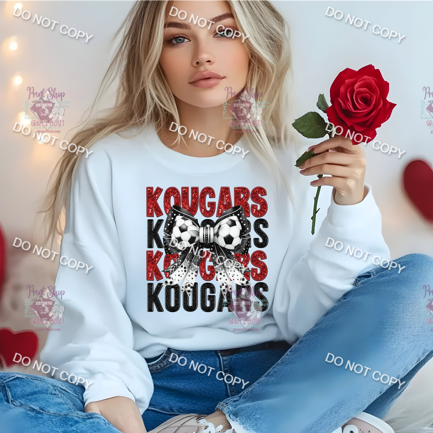 Kougars Soccer Bow