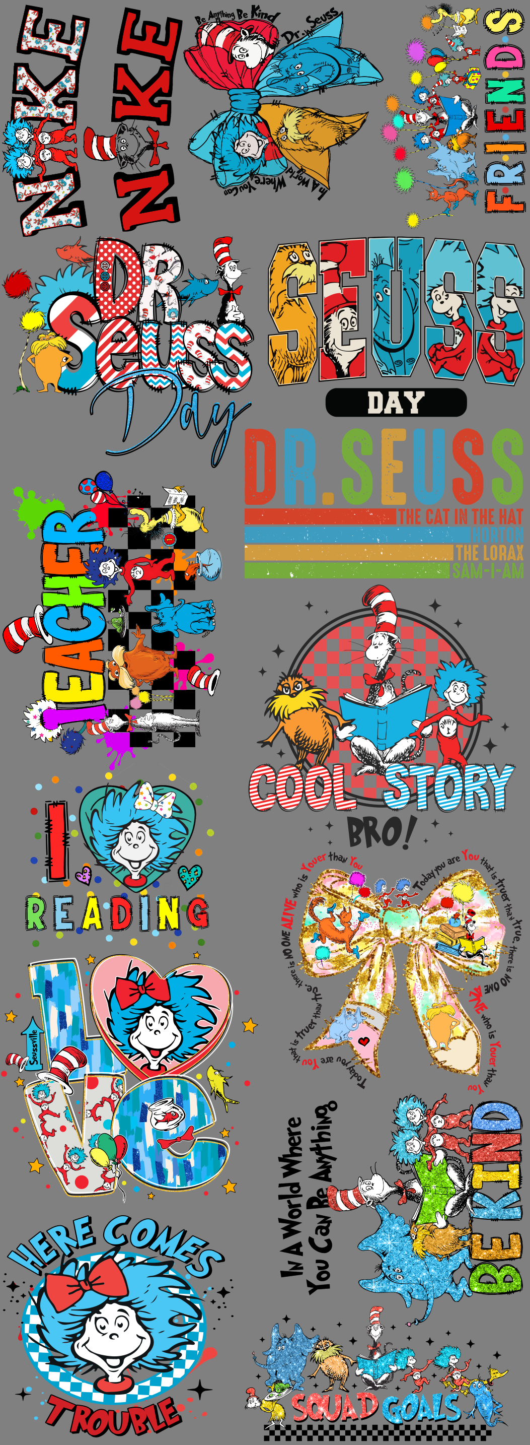 Reading Day 2025 Premade Gang Sheets – Premium DTF Transfers for Seasonal Designs (Copy) (Copy)