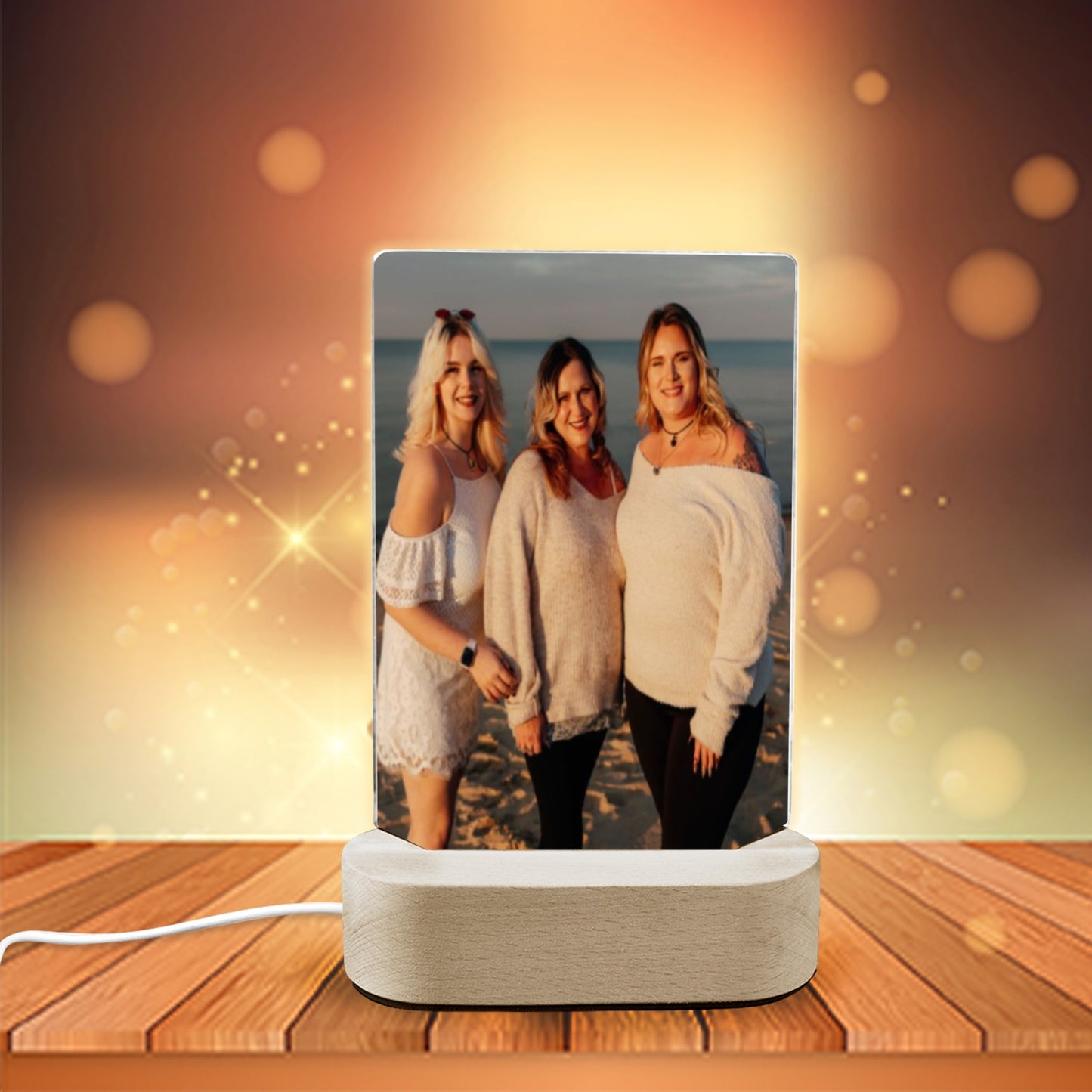 Light up Photo Acrylic Photo Print with Lighted Stand