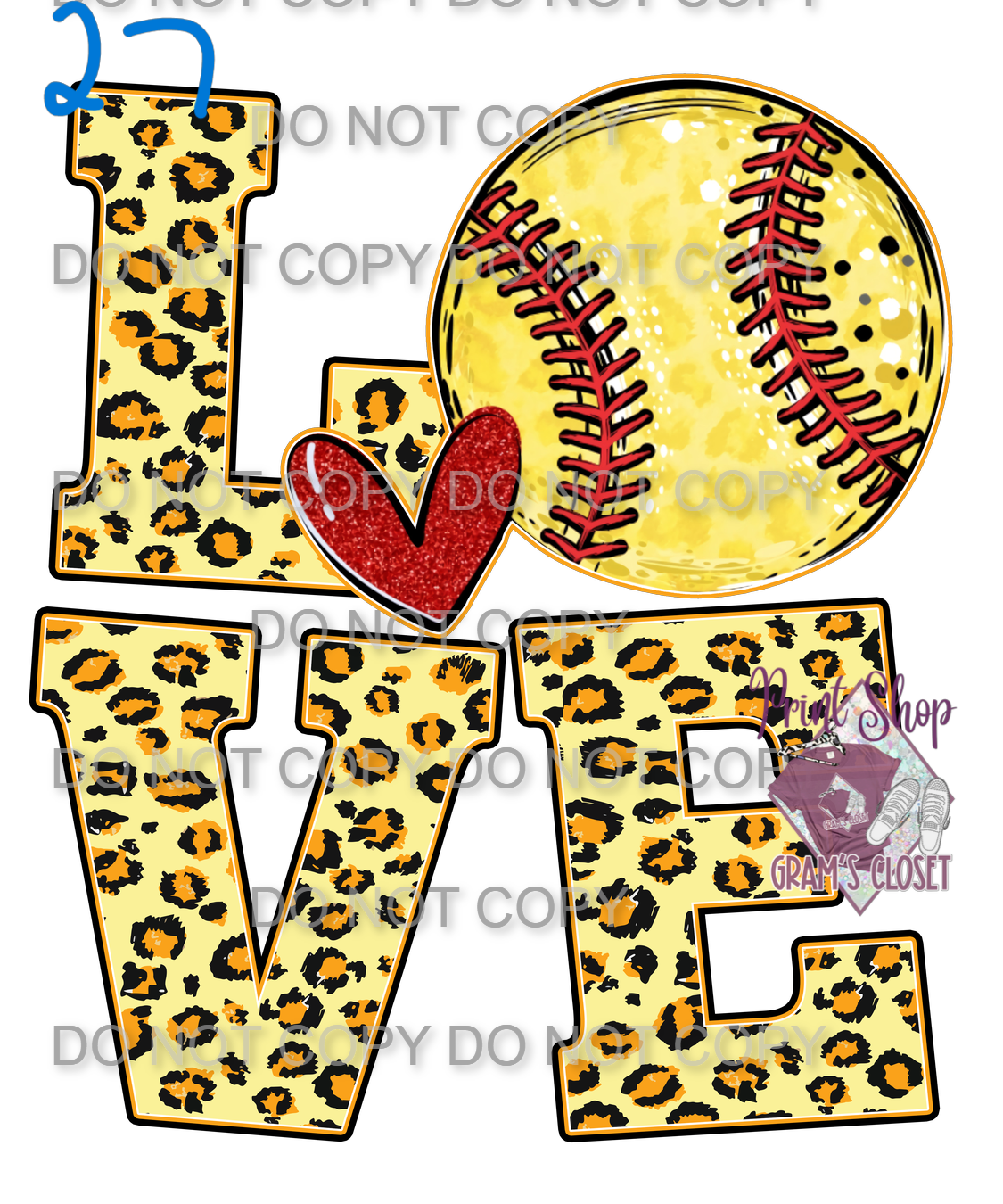 LOVE Cheetah Softball