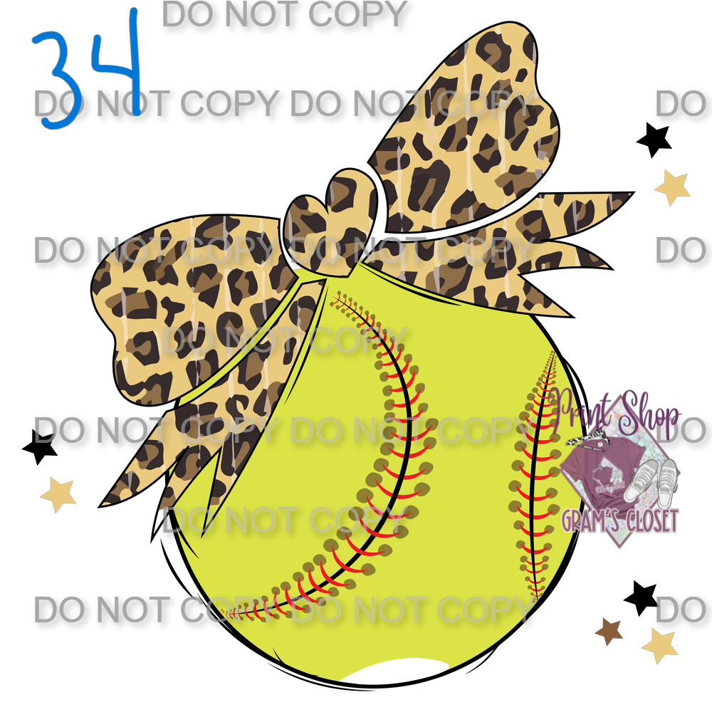 Softball Cheetah Bow