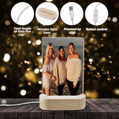 Light up Photo Acrylic Photo Print with Lighted Stand