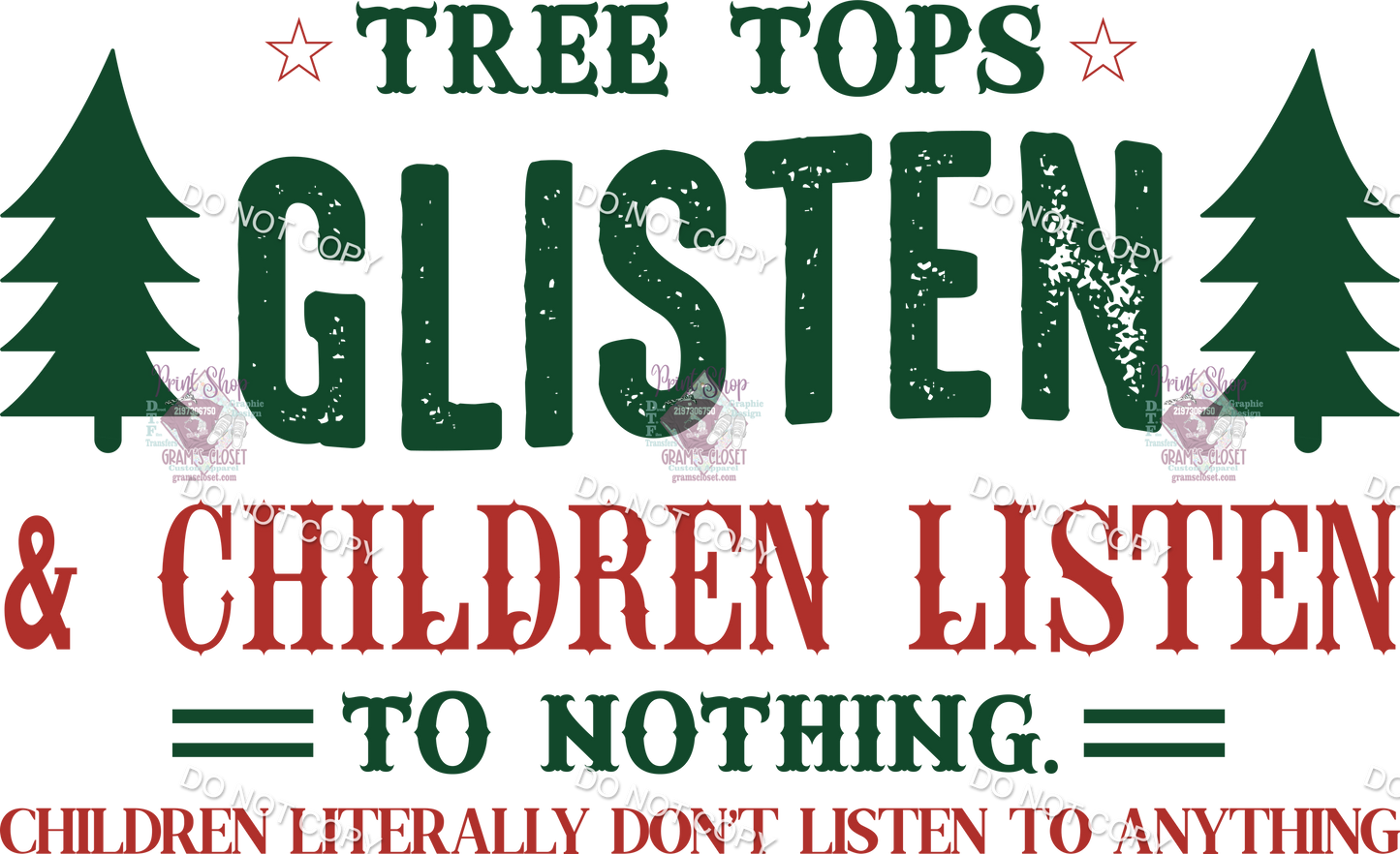 Individual Christmas 18 designs up to 12 inches