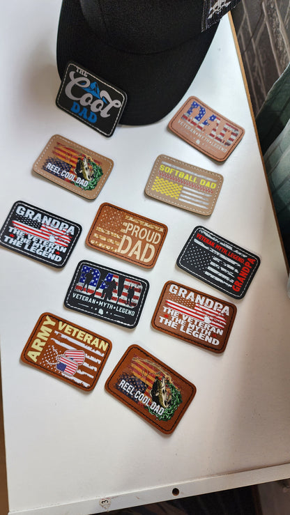 Custom Leather Full Color DTF Patches