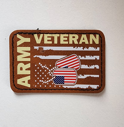 Custom Leather Full Color DTF Patches