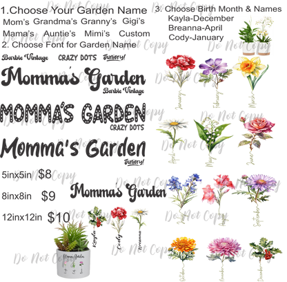 Single Gram's Closet Exclusive Prints DTF Prints