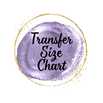 Transfer Size by Apparel Size Chart – Design Sizing & Placement Guide