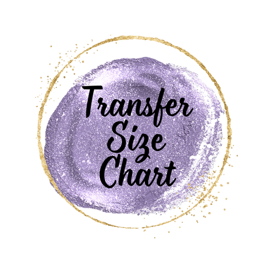 Transfer Size by Apparel Size Chart – Design Sizing & Placement Guide