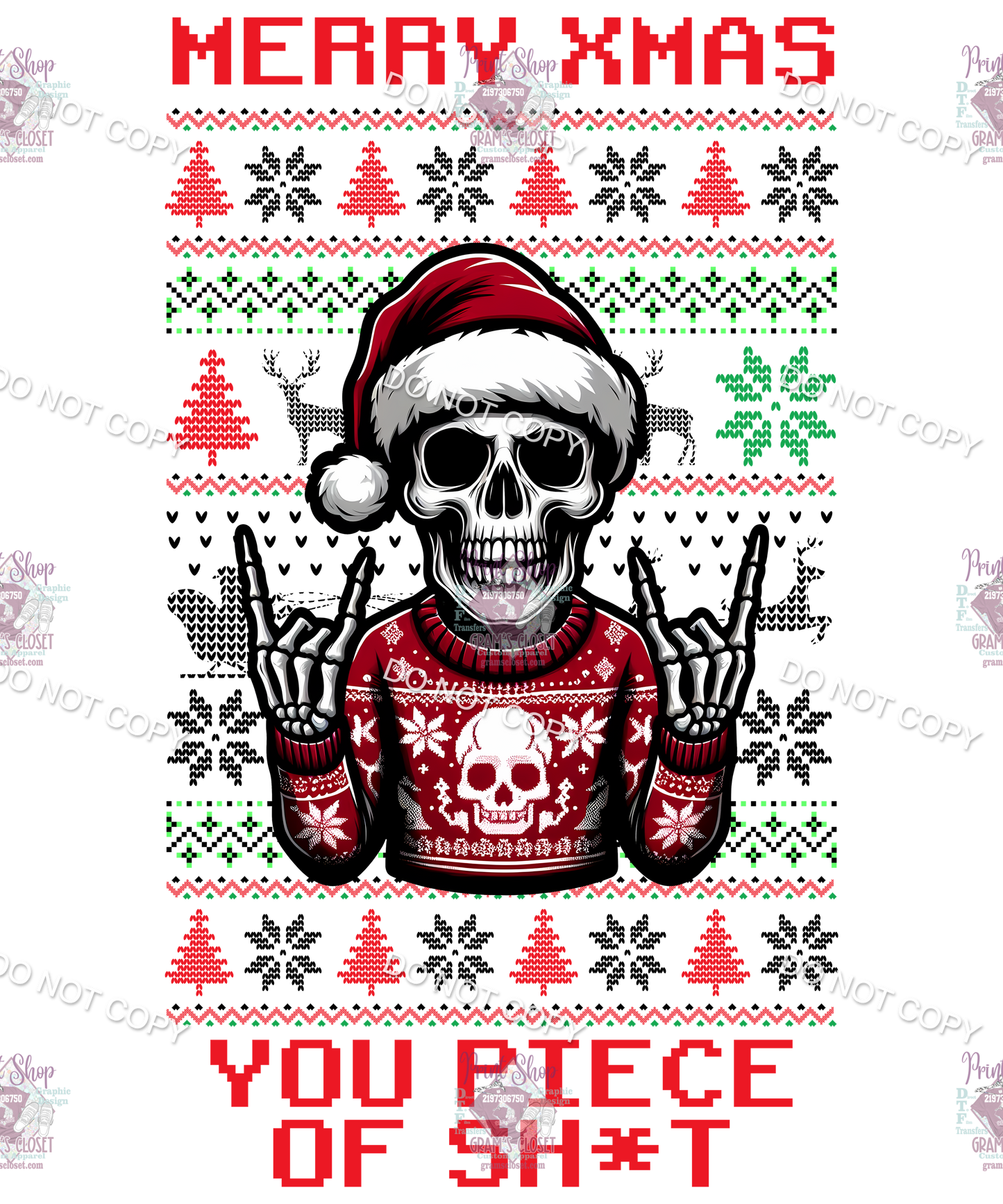 Individual Christmas 18 designs up to 12 inches 3