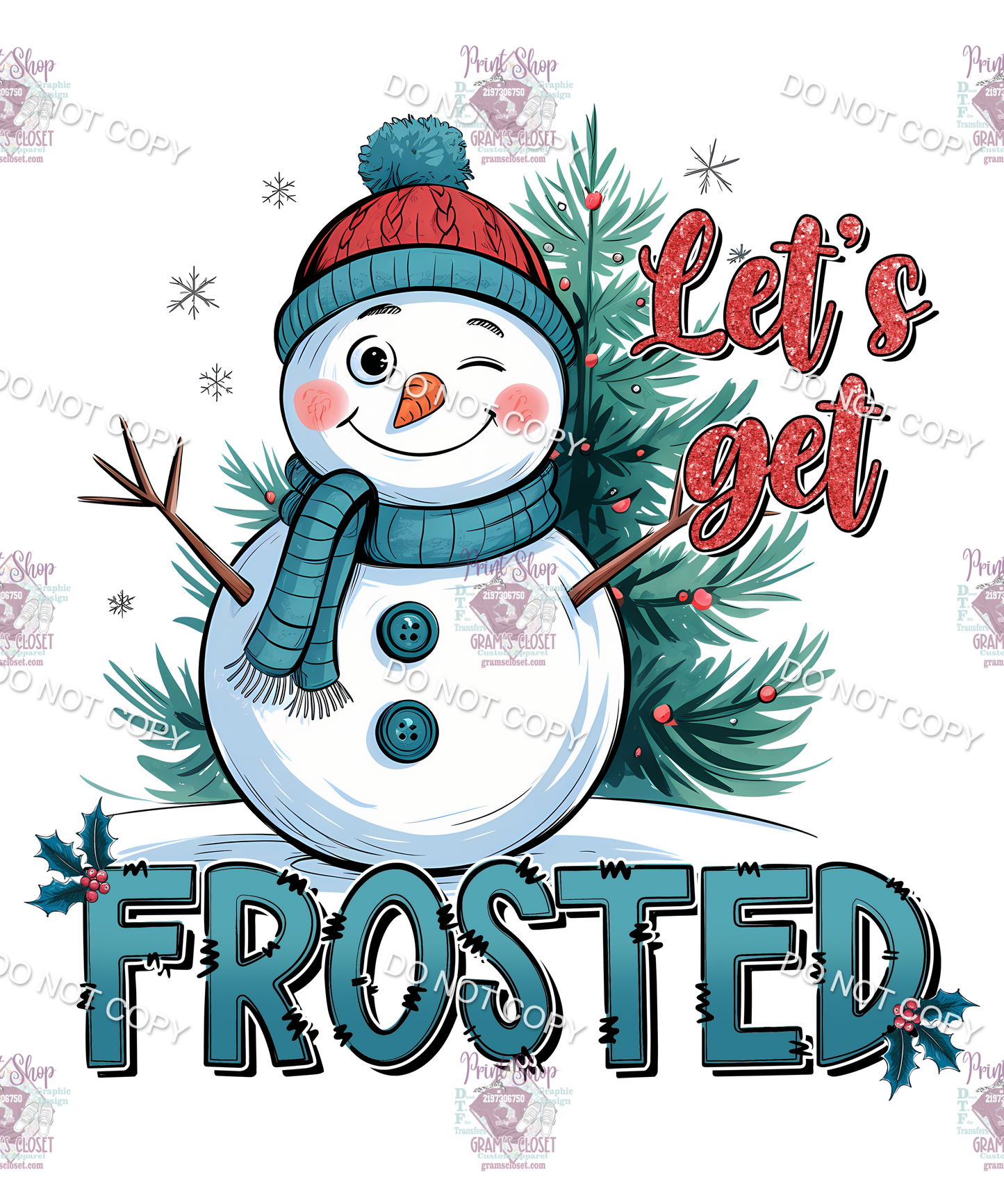 Individual Christmas 18 designs up to 12 inches