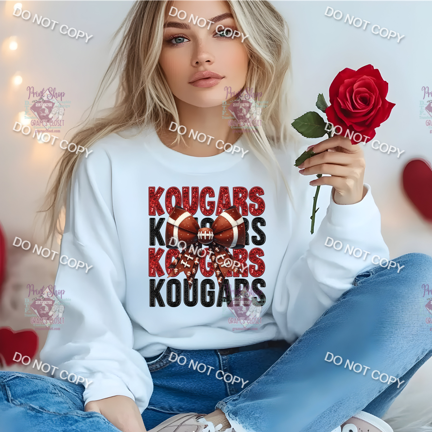 Kougars Football Bow