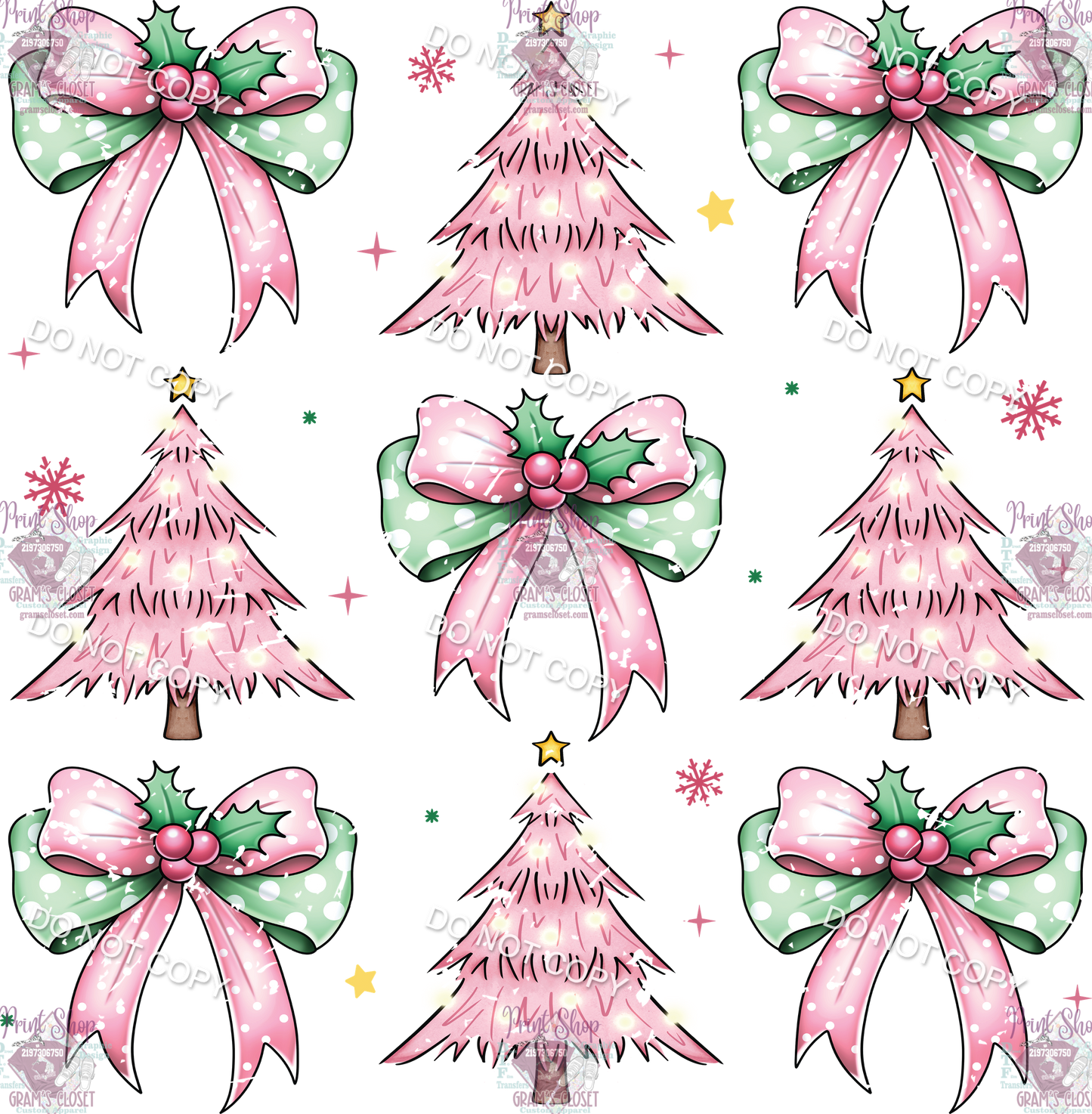 Individual Christmas 18 designs up to 12 inches