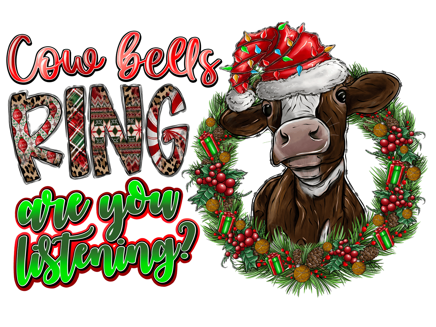 Western Christmas Individual 18 designs up to 12 inches