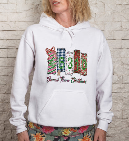 Small Town Christmas Custom Zipcode Hoodie