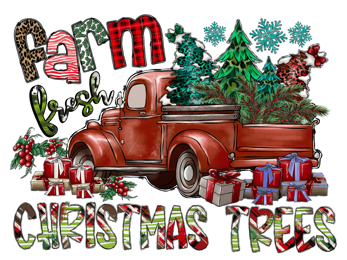 Western Christmas Individual 18 designs up to 12 inches