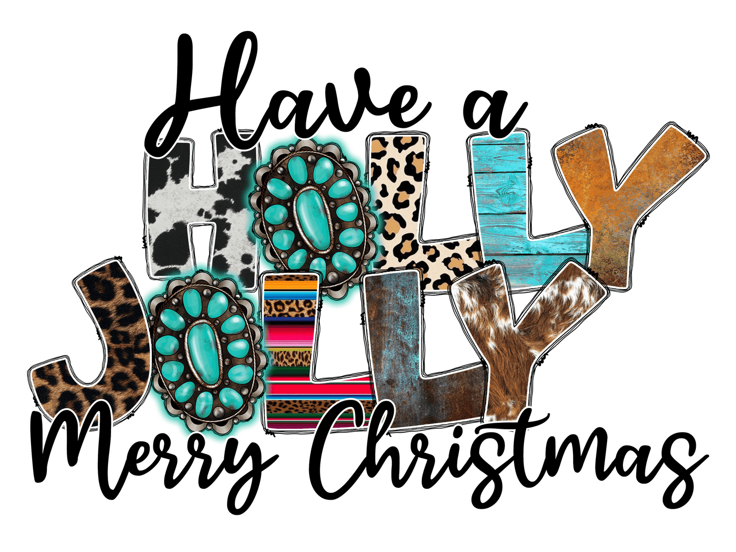 Western Christmas Individual 18 designs up to 12 inches