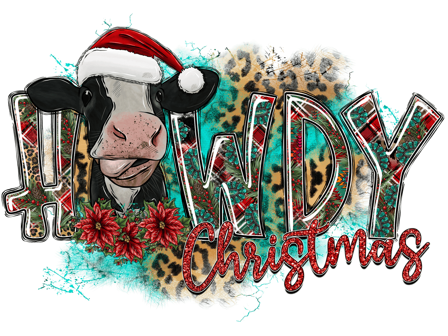 Western Christmas Individual 18 designs up to 12 inches