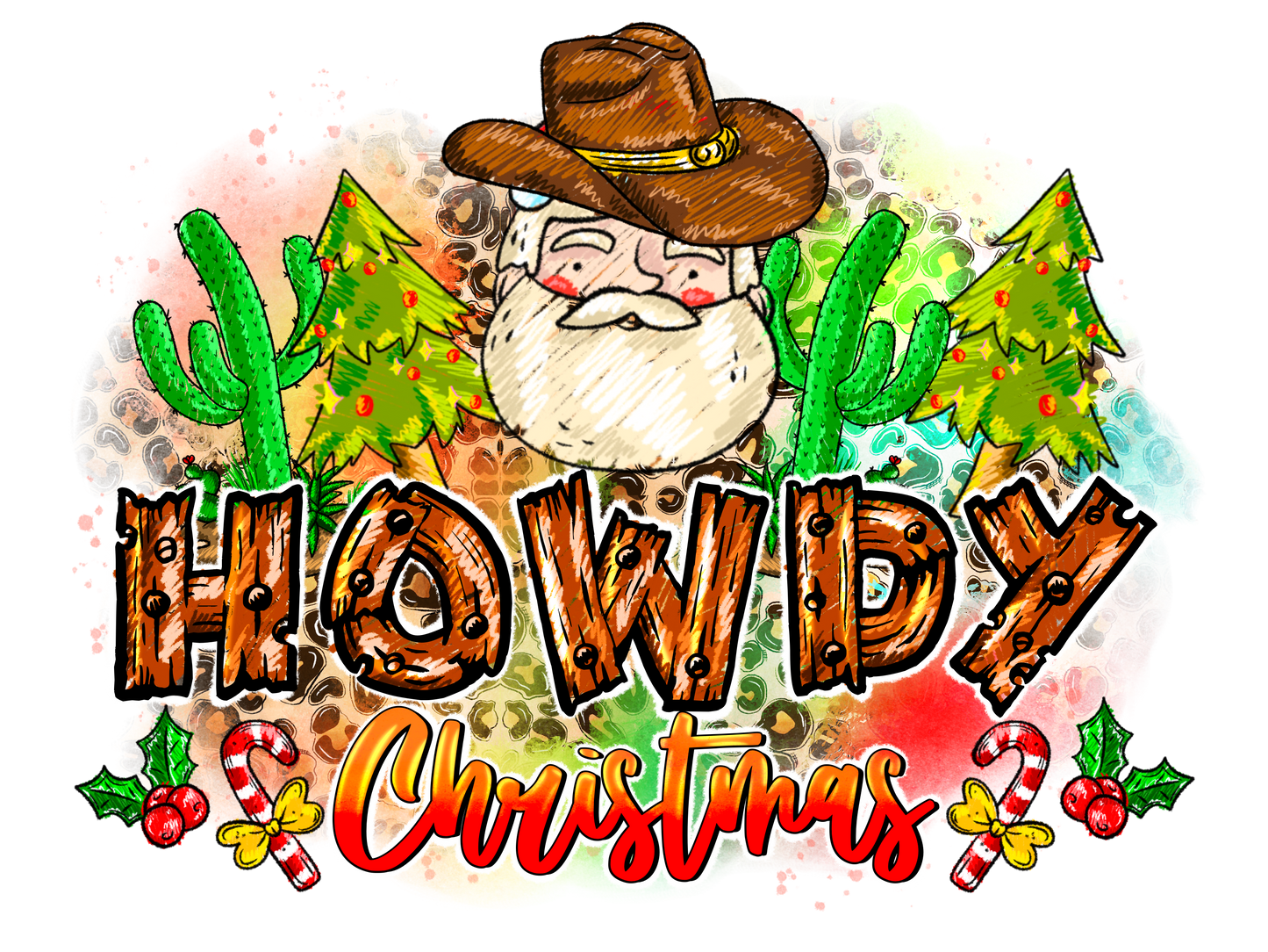 Western Christmas Individual 18 designs up to 12 inches