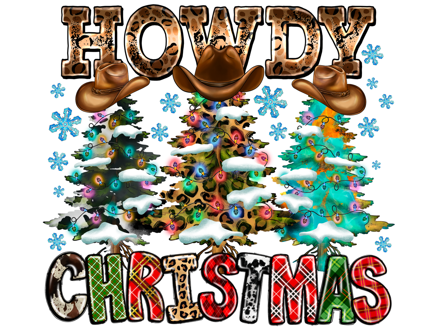 Western Christmas Individual 18 designs up to 12 inches