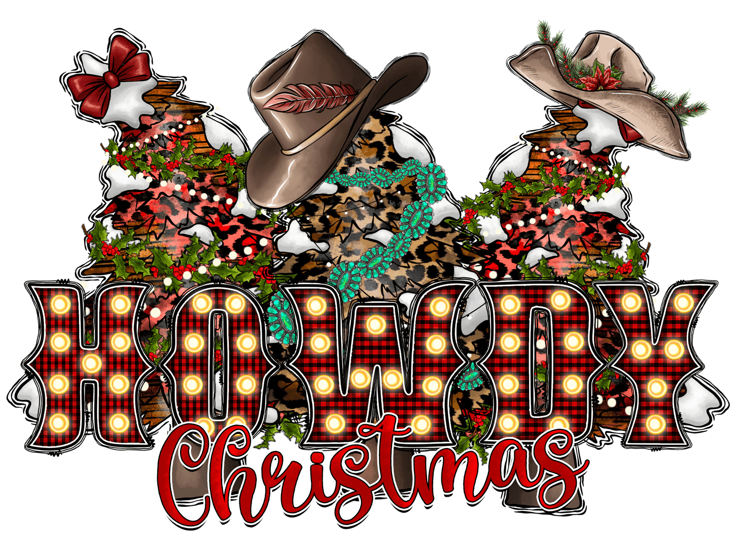 Western Christmas Individual 18 designs up to 12 inches