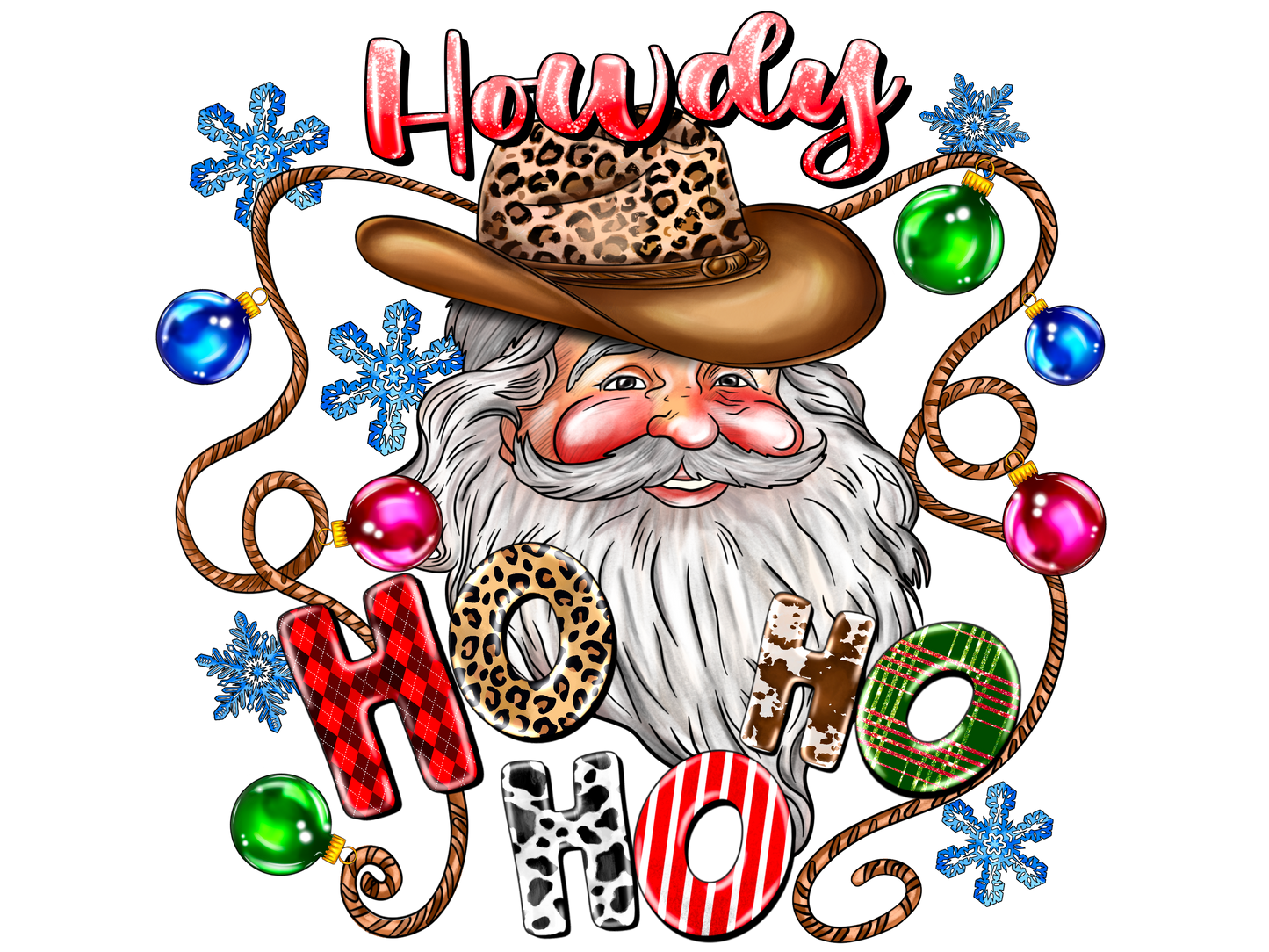 Western Christmas Individual 18 designs up to 12 inches