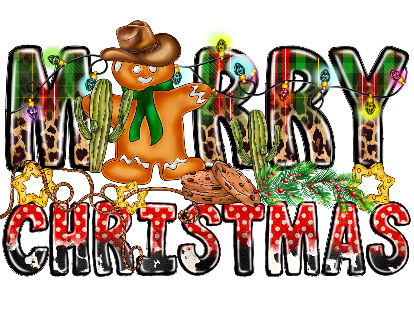 Western Christmas Individual 18 designs up to 12 inches