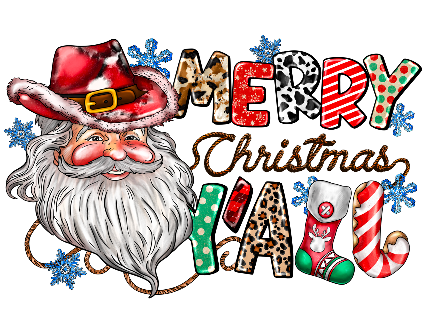 Western Christmas Individual 18 designs up to 12 inches