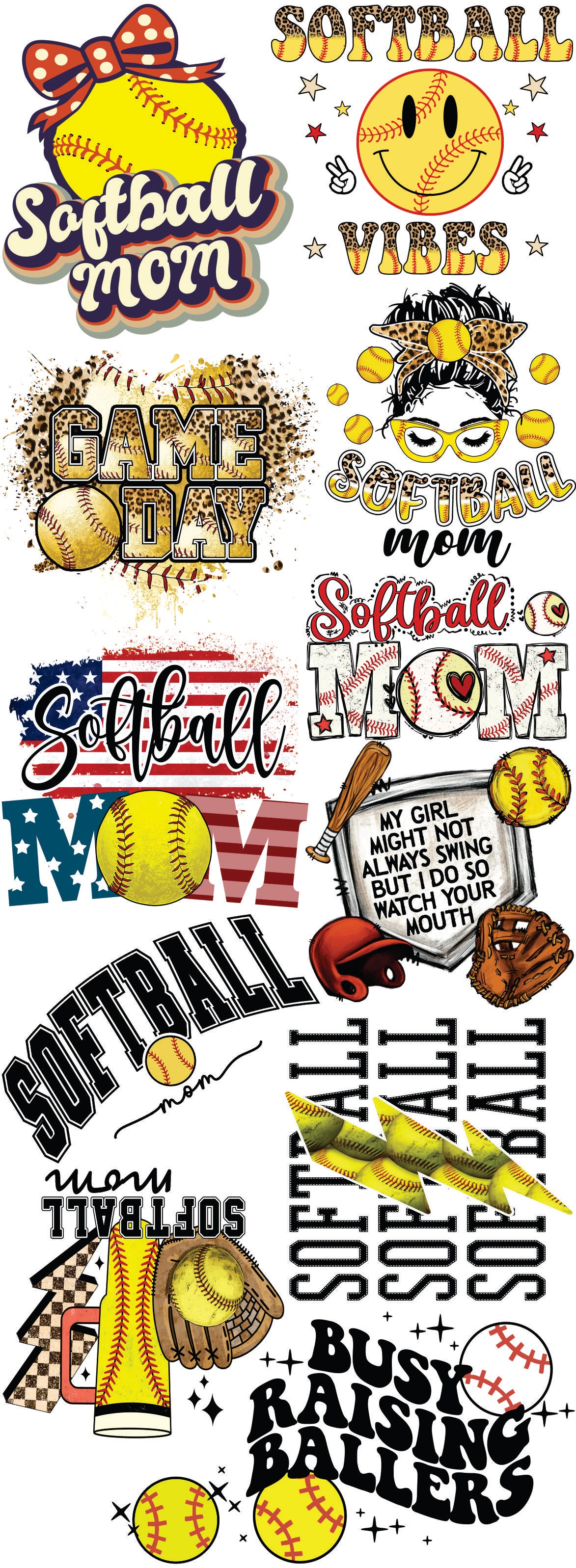 Softball MOM theme