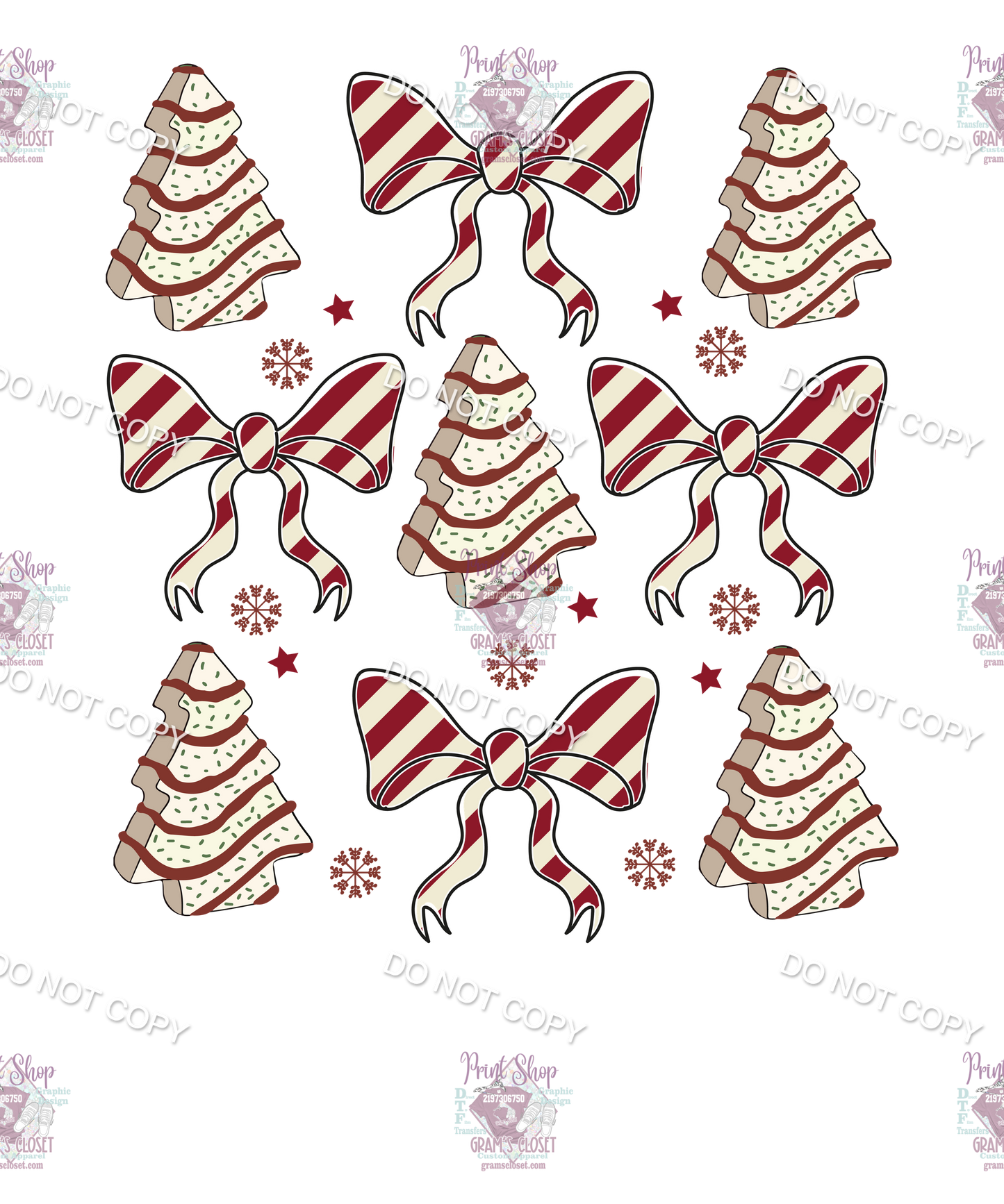 Christmas C$ke Designs Individual 18 designs up t0 12 inches