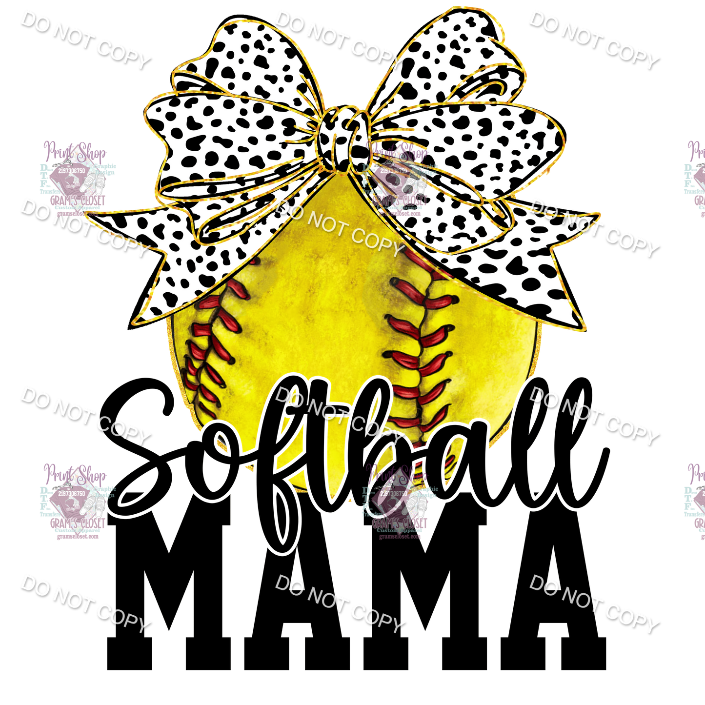 Softball Designs Transfer