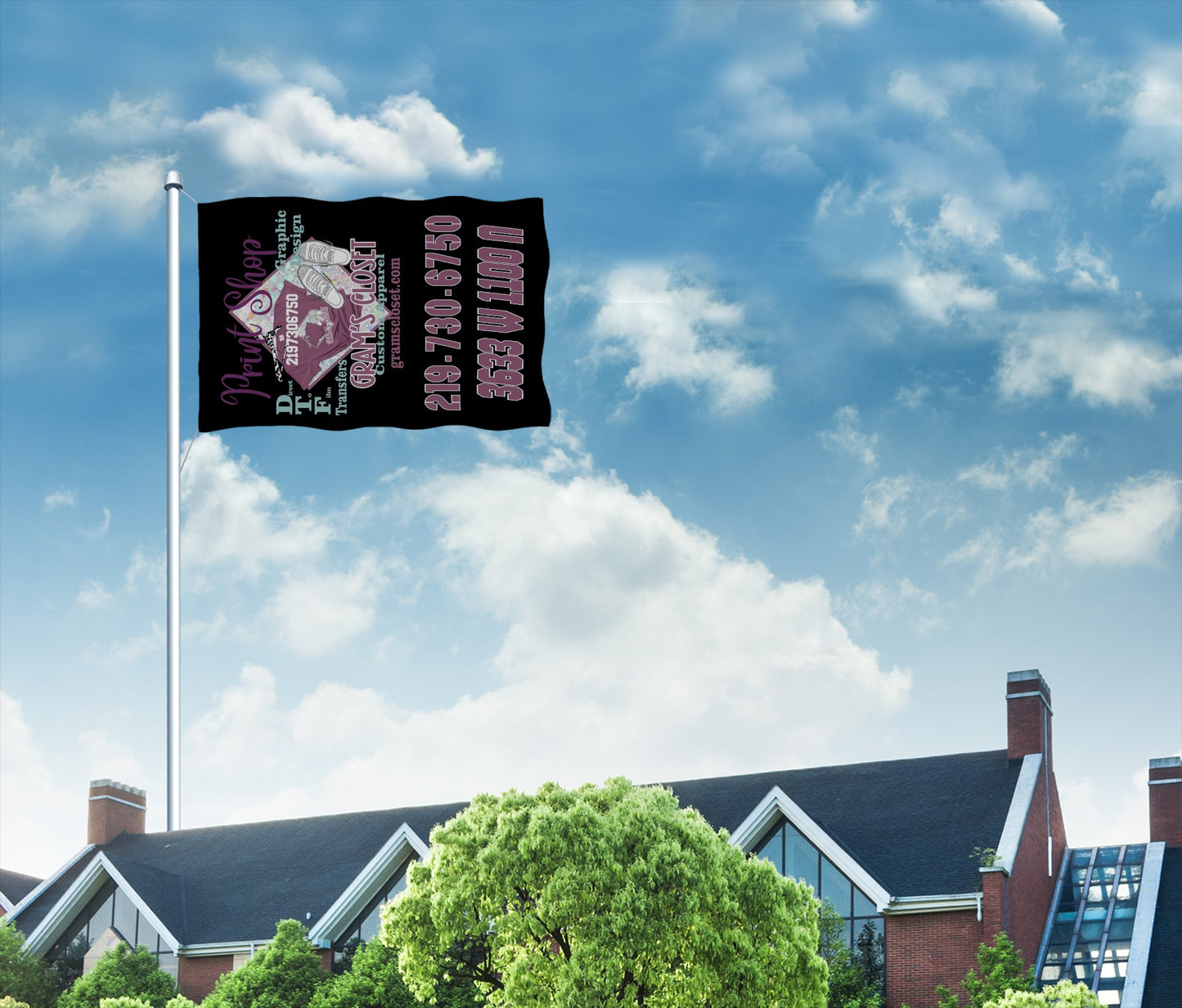 Advertising/Garden Flag 36''x60'' (Both Sides)