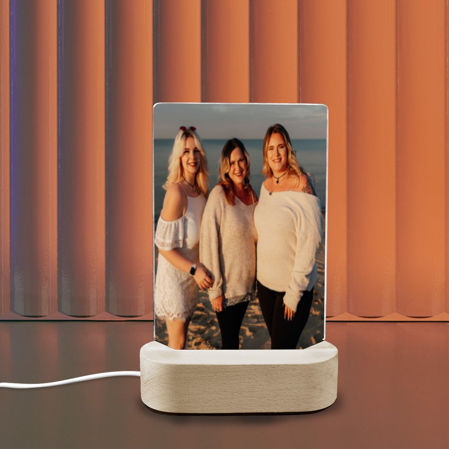 Light up Photo Acrylic Photo Print with Lighted Stand