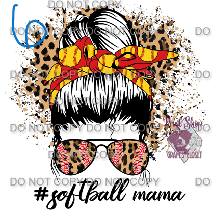 Softball Designs DTF Transfer – Hot Peel for Durable Apparel