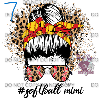 Softball Designs DTF Transfer – Hot Peel for Durable Apparel