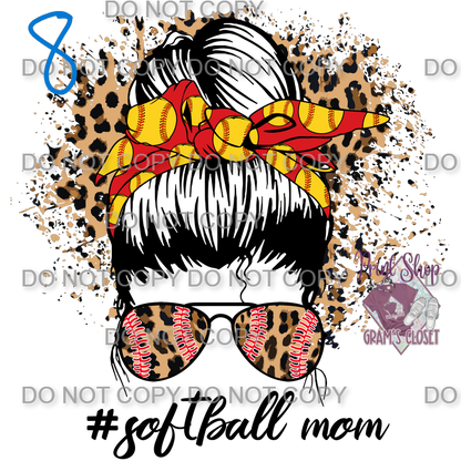 Softball Designs DTF Transfer – Hot Peel for Durable Apparel