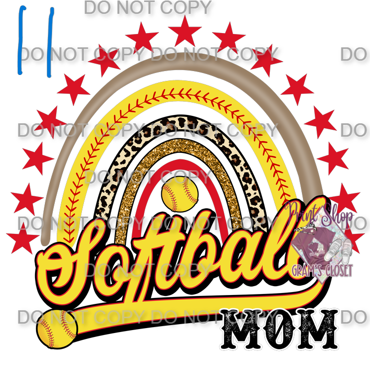 Softball Designs DTF Transfer – Hot Peel for Durable Apparel