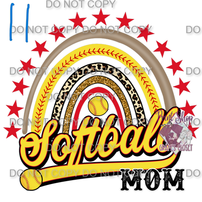 Softball Designs DTF Transfer – Hot Peel for Durable Apparel