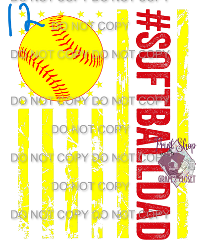 Softball Designs DTF Transfer – Hot Peel for Durable Apparel