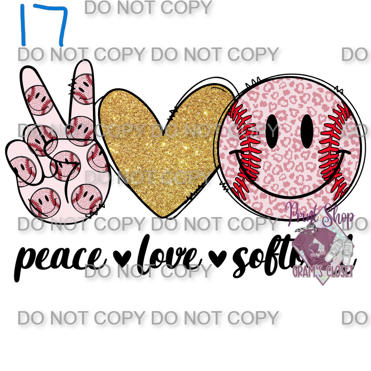 Softball Designs DTF Transfer – Hot Peel for Durable Apparel