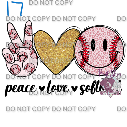 Softball Designs DTF Transfer – Hot Peel for Durable Apparel