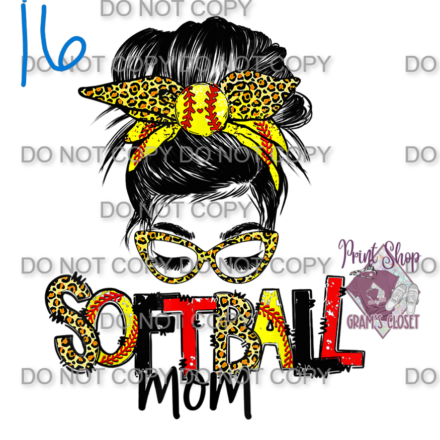 Softball Designs DTF Transfer – Hot Peel for Durable Apparel