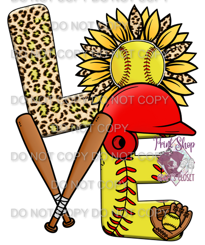 Softball Designs DTF Transfer – Hot Peel for Durable Apparel