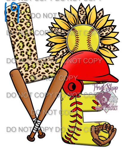 Softball Designs DTF Transfer – Hot Peel for Durable Apparel