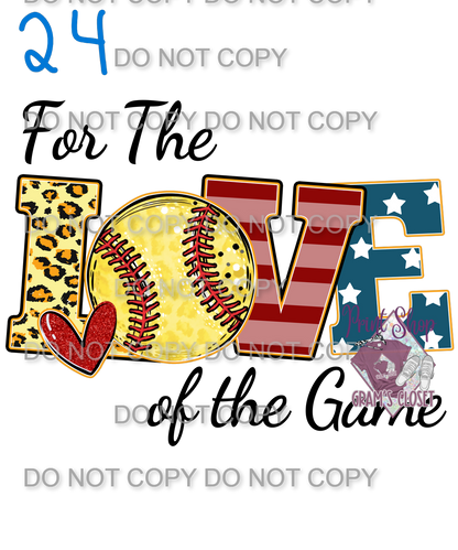 Softball Designs DTF Transfer – Hot Peel for Durable Apparel