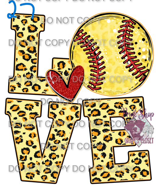 LOVE Cheetah Softball
