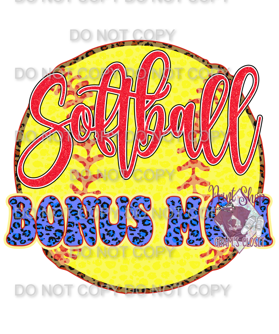 Softball Designs DTF Transfer – Hot Peel for Durable Apparel