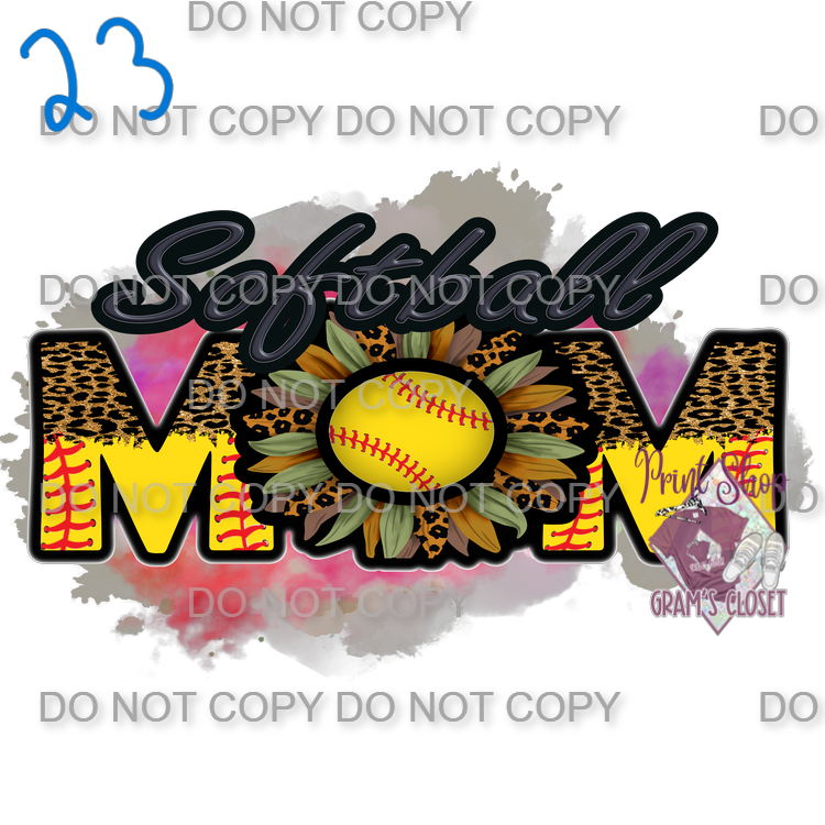 Softball Designs DTF Transfer – Hot Peel for Durable Apparel