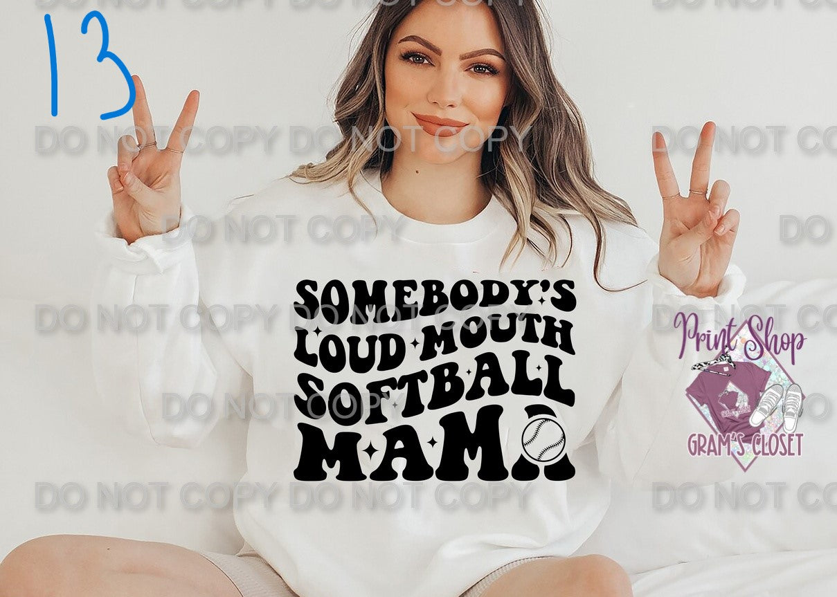 Softball Designs DTF Transfer – Hot Peel for Durable Apparel