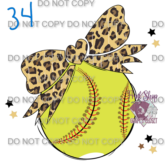 Softball Cheetah Bow