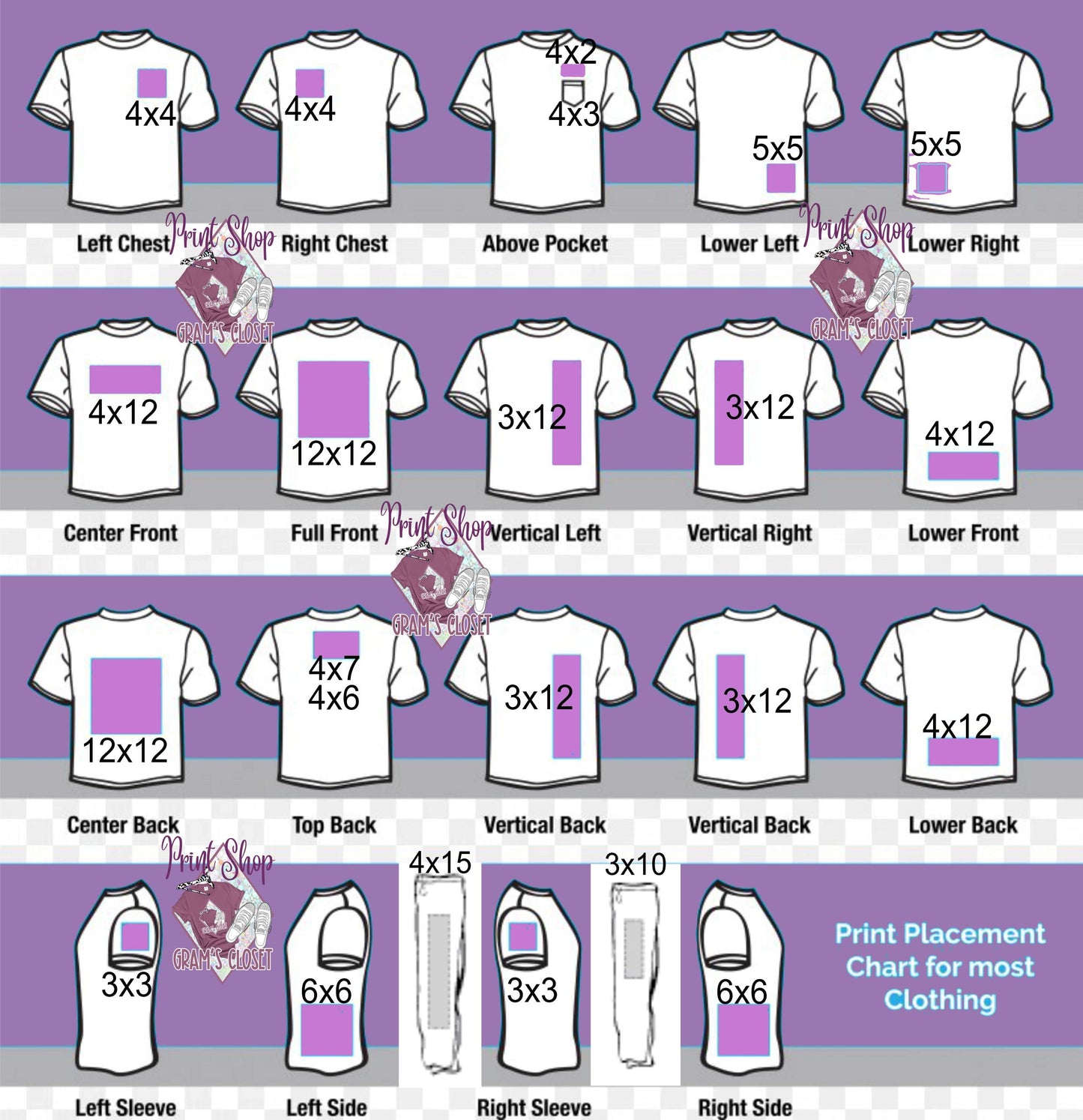 Sizing and Placement Guide for Accurate Transfers
